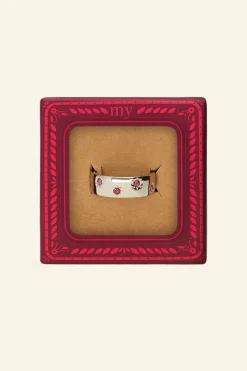 My Jewellery Bague étoiles & Pierres Roses Mystic Sale