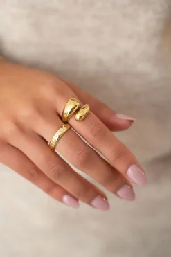 My Jewellery Bague Torsadé Et Bombée Clearance