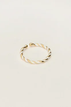 My Jewellery Bague Torsadée Blanche Outlet