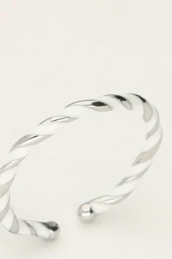 My Jewellery Bague Torsadée Blanche Outlet