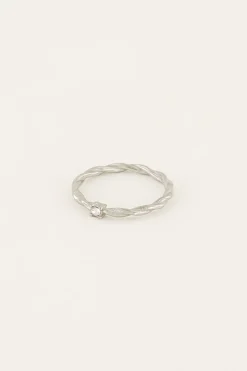 My Jewellery Bague Torsadée Pierre Ice Cubes Online