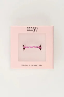 My Jewellery Bague Torsadée Rose Sale