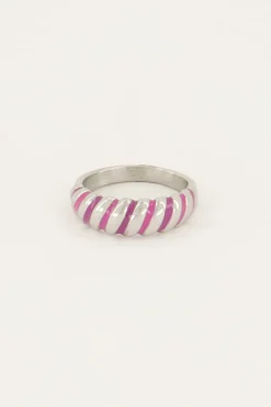 My Jewellery Bague Torsadée Rose Candy Online