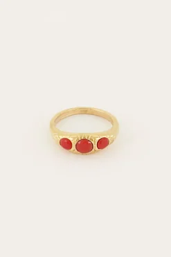 My Jewellery Bague Trois Pierres Cranberry Hot