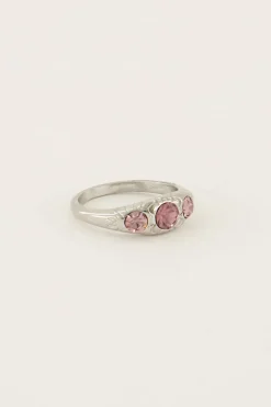 My Jewellery Bague Trois Pierres Strawberry Discount