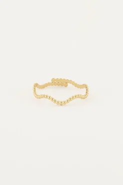 My Jewellery Bague Vague Avec Sphères Discount