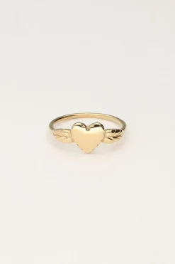 My Jewellery Bague Vintage Avec Cœur Minimaliste Clearance