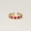My Jewellery Bague Vintage Avec Fleurs Roses Et Rouges Hot