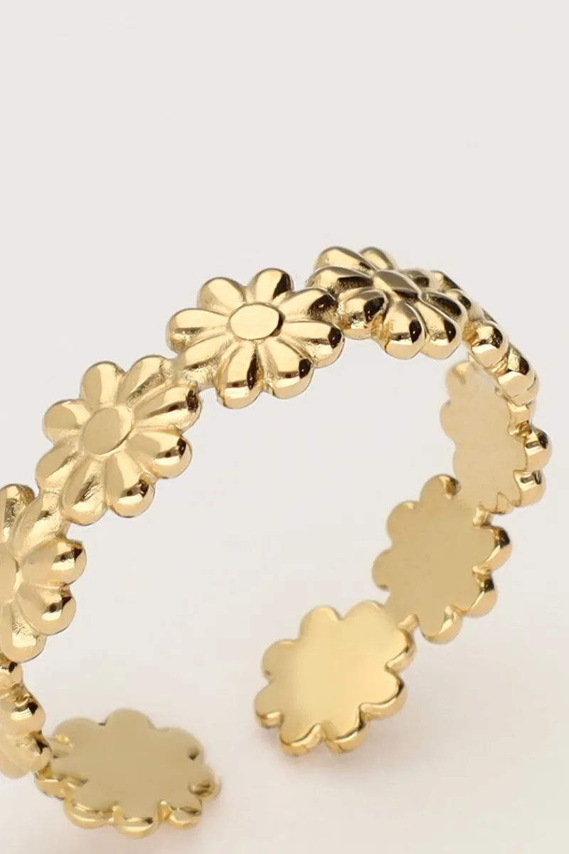 My Jewellery Bague Vintage Avec Marguerites Outlet