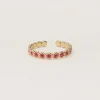 My Jewellery Bague Vintage Avec Mini Fleur Rose Et Rouge Sale