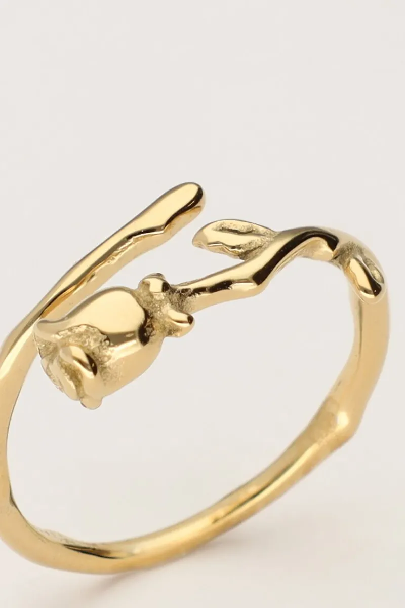 My Jewellery Bague Vintage Avec Rose Discount