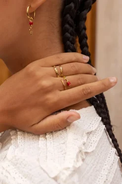 My Jewellery Bague Vintage Avec Rose Colorée Discount