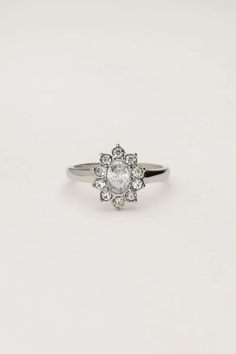 My Jewellery Bague Vintage Avec Strass Transparents Online