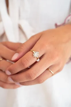 My Jewellery Bague Vintage Avec Strass Transparents Online