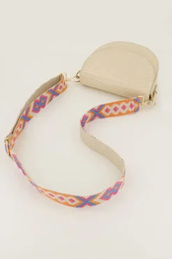 My Jewellery Bandoulière Beige Avec Motif Coloré Best