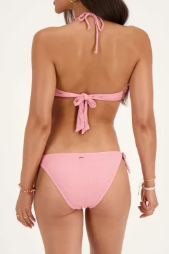 My Jewellery Bas De Bikini Côtelé Rose Clair En V Fashion