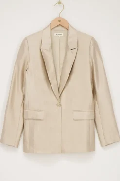 My Jewellery Blazer Beige Satiné Best