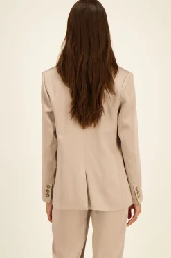 My Jewellery Blazer Croisé Beige Satiné Best