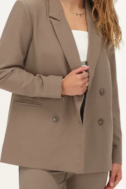 My Jewellery Blazer Croisé Taupe Sale