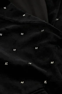 My Jewellery Blazer En Velours Noir Avec Perles Clearance