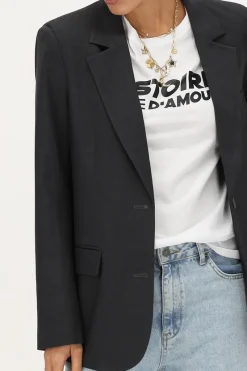 My Jewellery Blazer Gris Foncé Avec Poches Et Boutons Gris/Gris foncé Online