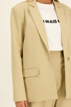 My Jewellery Blazer Oversize Beige Discount