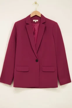 My Jewellery Blazer Oversize Fushia Aubergine Clearance