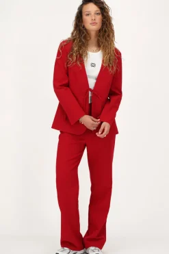 My Jewellery Blazer Rouge Avec Noeud Best