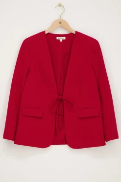 My Jewellery Blazer Rouge Avec Noeud Best