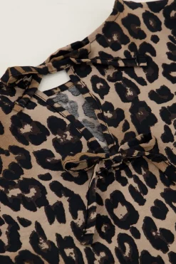 My Jewellery Blouse à Manches Bouffantes Imprimées Léopard Sale