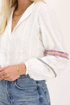 My Jewellery Blouse Blanche Plissée Online