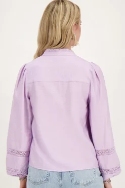 My Jewellery Blouse Lilas à Dentelle Violet clair Clearance