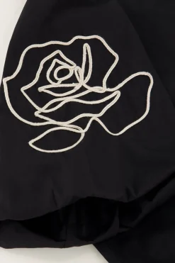My Jewellery Blouse e à Motifs Fleuris Et Nœuds Dans Le Dos Noir Hot