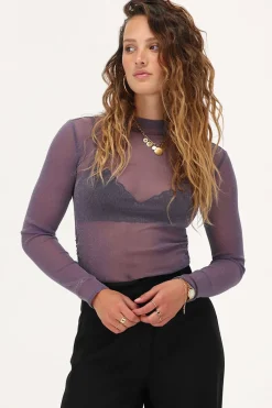 My Jewellery Body En Mesh Avec Lurex Violet New