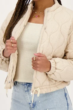 My Jewellery Bomber Beige Matelassé Fashion