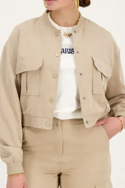 My Jewellery Bomber Cargo Beige Discount