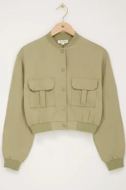 My Jewellery Bomber Cargo Vert New