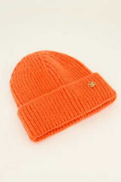 My Jewellery Bonnet Orange Côtelé Clearance