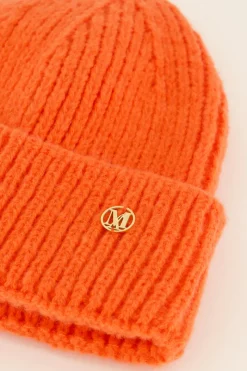 My Jewellery Bonnet Orange Côtelé Clearance