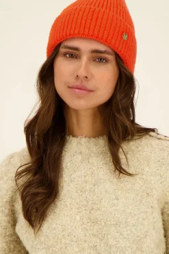 My Jewellery Bonnet Orange Côtelé Clearance