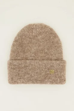 My Jewellery Bonnet En Maille Taupe Sale