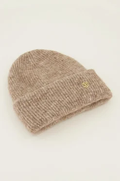My Jewellery Bonnet En Maille Taupe Sale