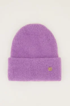 My Jewellery Bonnet En Maille Violet Clearance