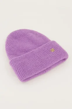 My Jewellery Bonnet En Maille Violet Clearance