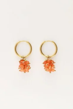 My Jewellery Boucle D'oreille Avec Grappe De Raisin Orange Clearance