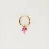 My Jewellery Boucle D'oreille Unique Avec Perles Roses Discount