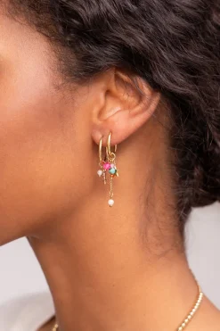 My Jewellery Boucle D'oreille Unique Avec Petites Perles New