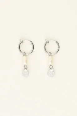 My Jewellery Boucles D’oreilles à Clip à Perle Et Médaillon Sale