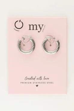 My Jewellery Boucles D'oreilles à Clip Petites Avec Torsade Massive Outlet