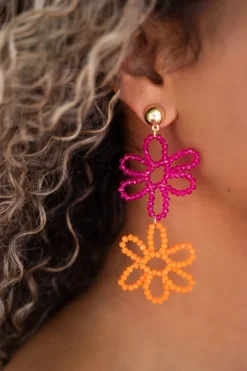 My Jewellery Boucles D'oreilles à Fleurs Tendance New